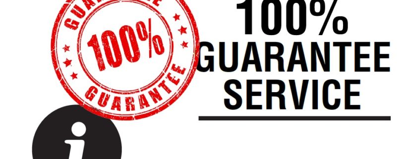TIPS FOR 100% GUARANTEE SERVICE